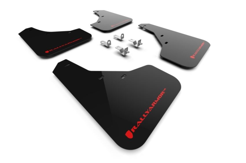 Rally Armor MF81-UR-BLK-RD Black Mud Flap/Red Logo