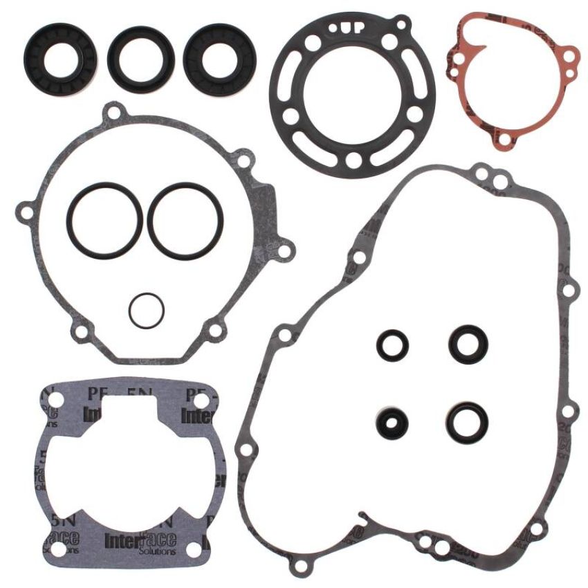Vertex Pistons 811409 Vertex Gaskets 95-97 Kawasaki KX100 Complete Gasket Kit w/ Oil Seals