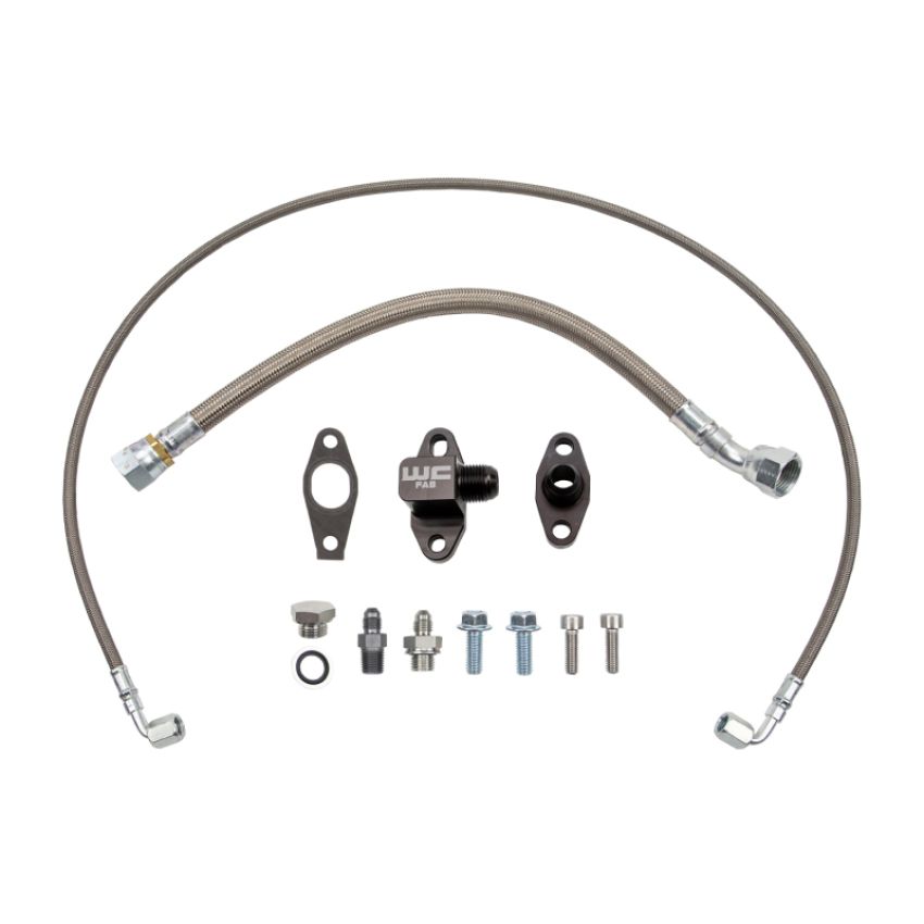 Wehrli WCF100372 Chevrolet 6.6L Duramax L5P S400 Single Turbo Oil Line Kit