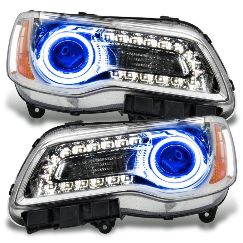 Oracle Lighting 7728-002 SMD Pre-Assembled Headlights, Non-HID, Chrome Bezel, Blue