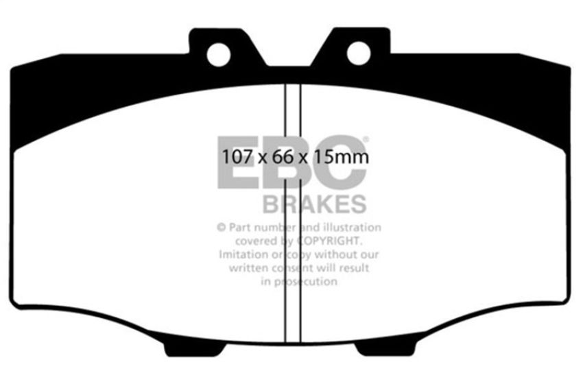 EBC Brakes DP6380 6000 Series Greenstuff Truck/SUV Brakes Disc Pads