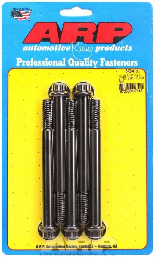 ARP ARP643-4750 Bolt Kit 12pt 5pk 7/16-14 x 4.750