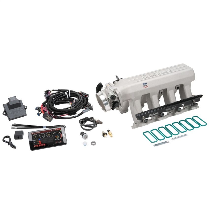 Edelbrock 35730 Pro Flo 4 XT EFI System Seq Port LS Gen III/IV Cathedral Port 550 HP Max 35lb/hr