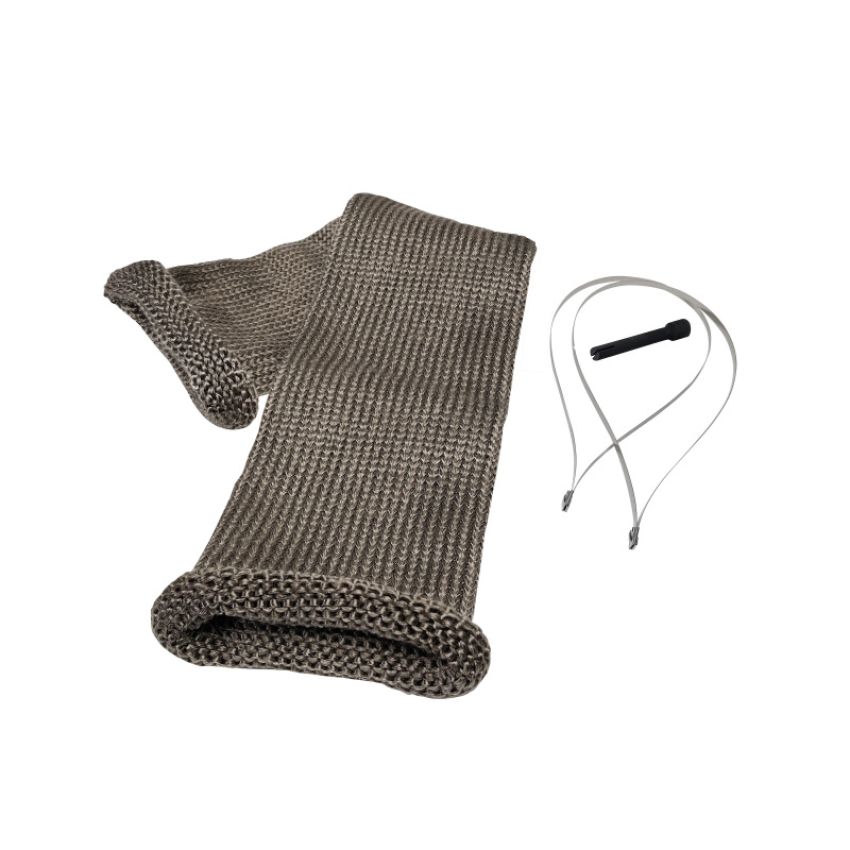 Design Engineering 10048 Titanium Knit Sleeve Kit Tan 4in x 36in Includes Ties & Tool