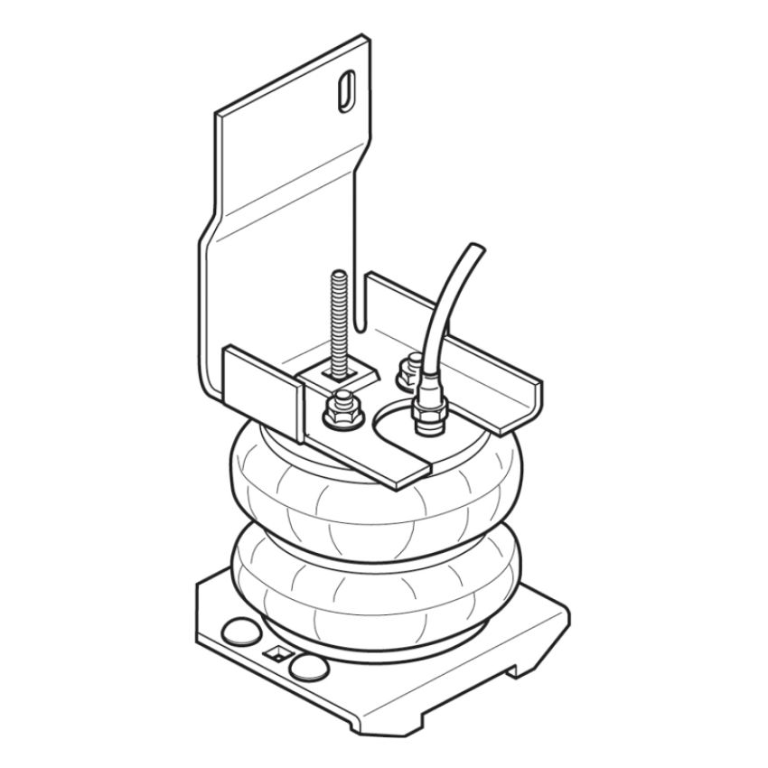 Firestone 2061 Ride-Rite Air Helper Spring Kit Rear 92-16 Ford E350 Cutaway (W217602061)