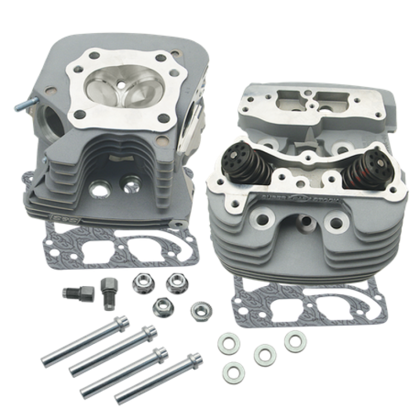 S&S Cycle 106-3227 08-16 Touring Super Stock 79cc Cylinder Head Kit - Silver