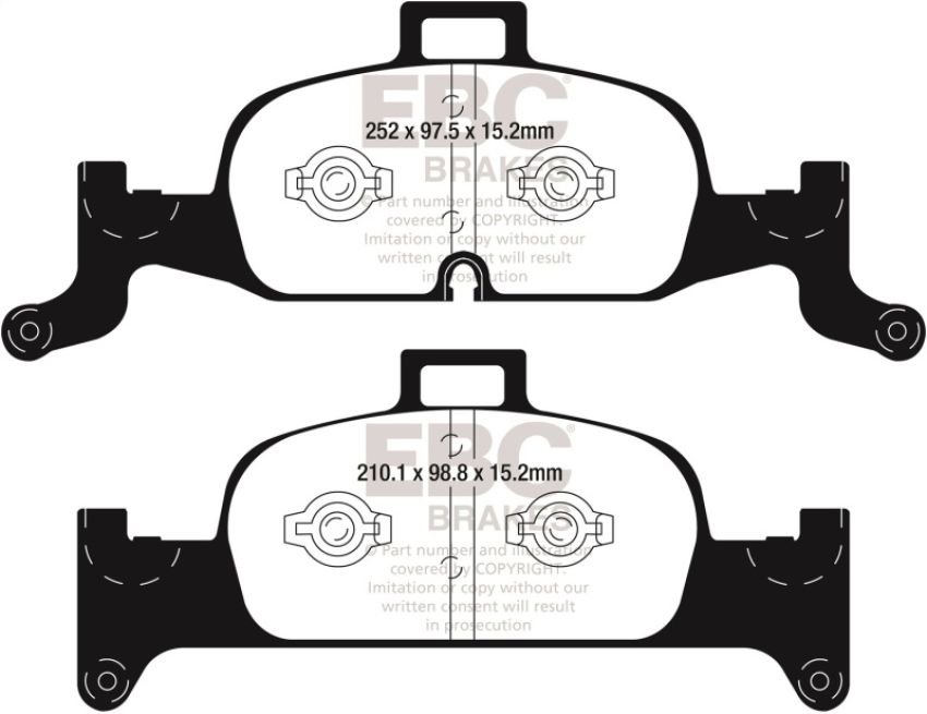EBC Brakes DP32290C Redstuff Ceramic Low Dust Brake Pads