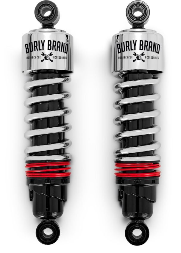 Burly Brand B28-1206 XL Slammer Shocks - Chrome