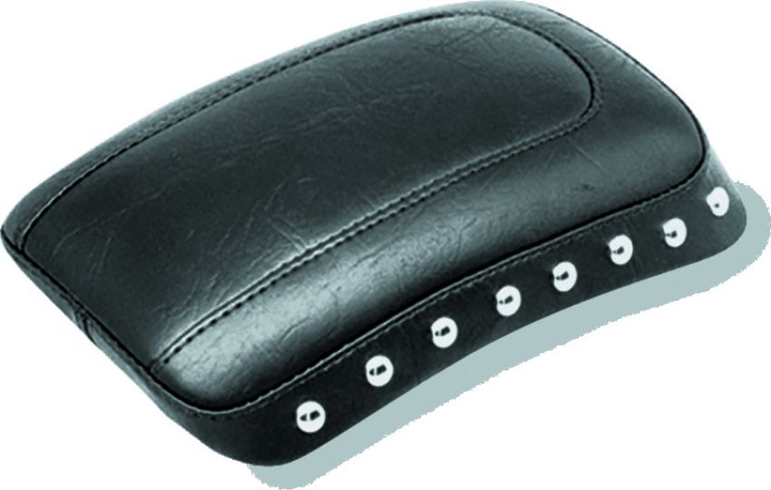 Mustang Motorcycle 76176 Mustang 00-15 Harley Softail Standard Rear Tire Touring Passenger Seat w/Studs - Black