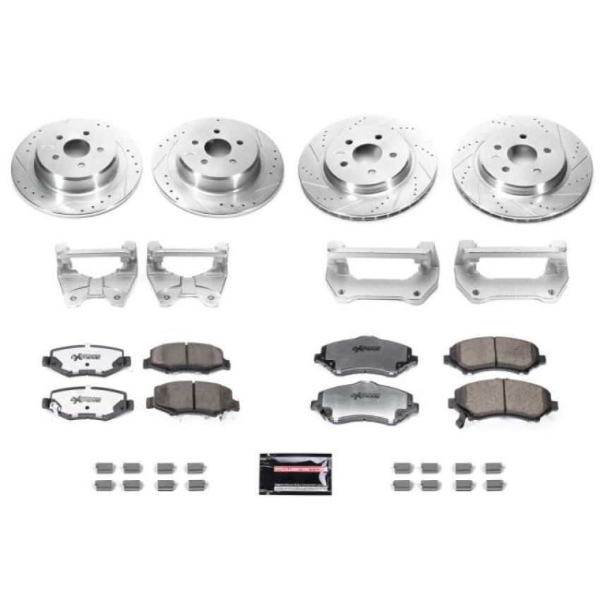 PowerStop BBK-JK-001 Power Stop 07-17 Jeep Wrangler Front & Rear Big Brake Conversion Kit