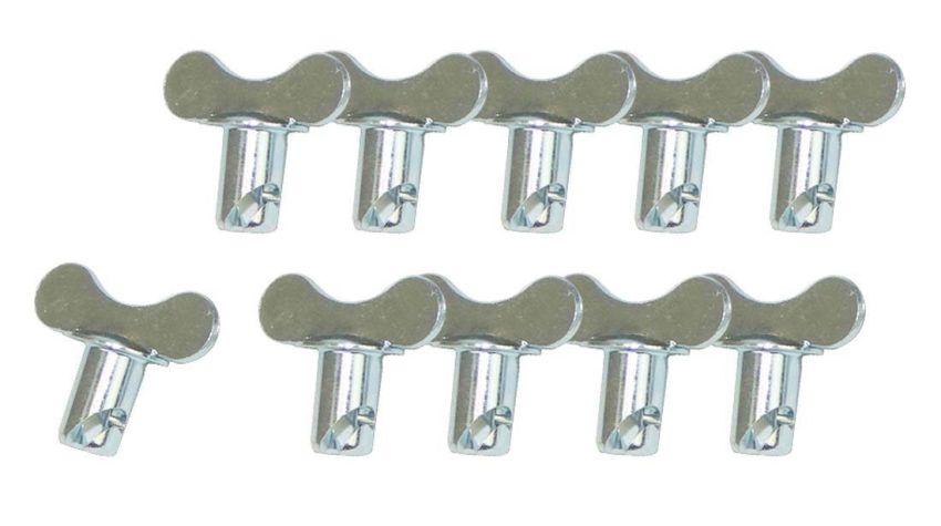 Moroso 71276 Quick Fastener - Butterfly Head - 5/16in x .400in - Steel - 10 Pack