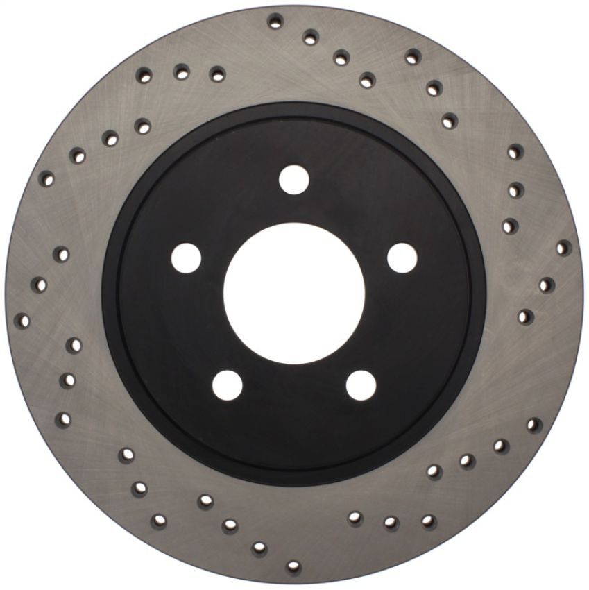 Stoptech 128.61087R 05-10 Ford Mustang V6/4.0L / GT V8/4.6L Cross Drilled Right Rear Rotor