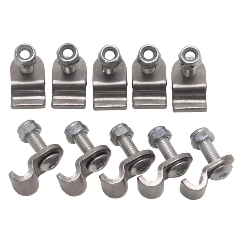 RUSSELL RUS654030 3/16in SS Brake Line Clamps - 12pk