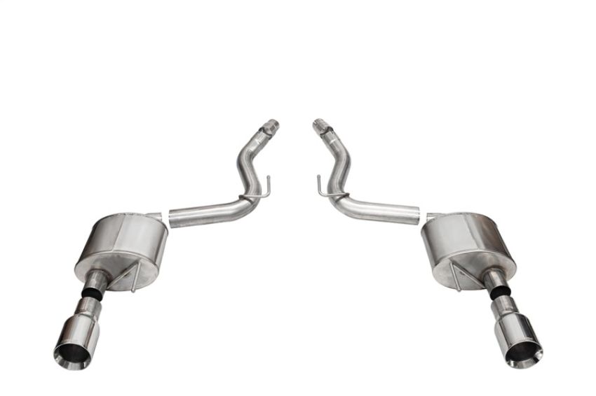 CORSA Performance 21253 Corsa 2024 Ford Mustang GT Sport Axle-Back Dual Rear Exit with 4.5in Straight Cut Polished Tips