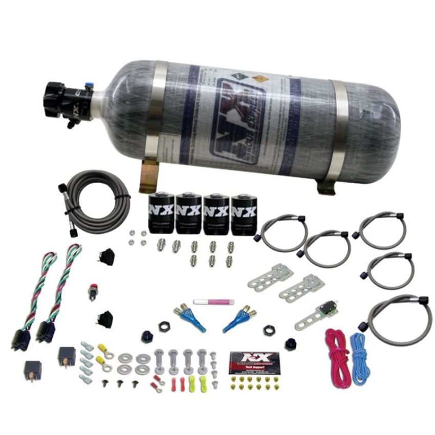 Nitrous Express 20324-12 DODGE EFI DUAL STAGE (50-75-100-150HP) X 2 WITH COMPOSITE BOTTLE