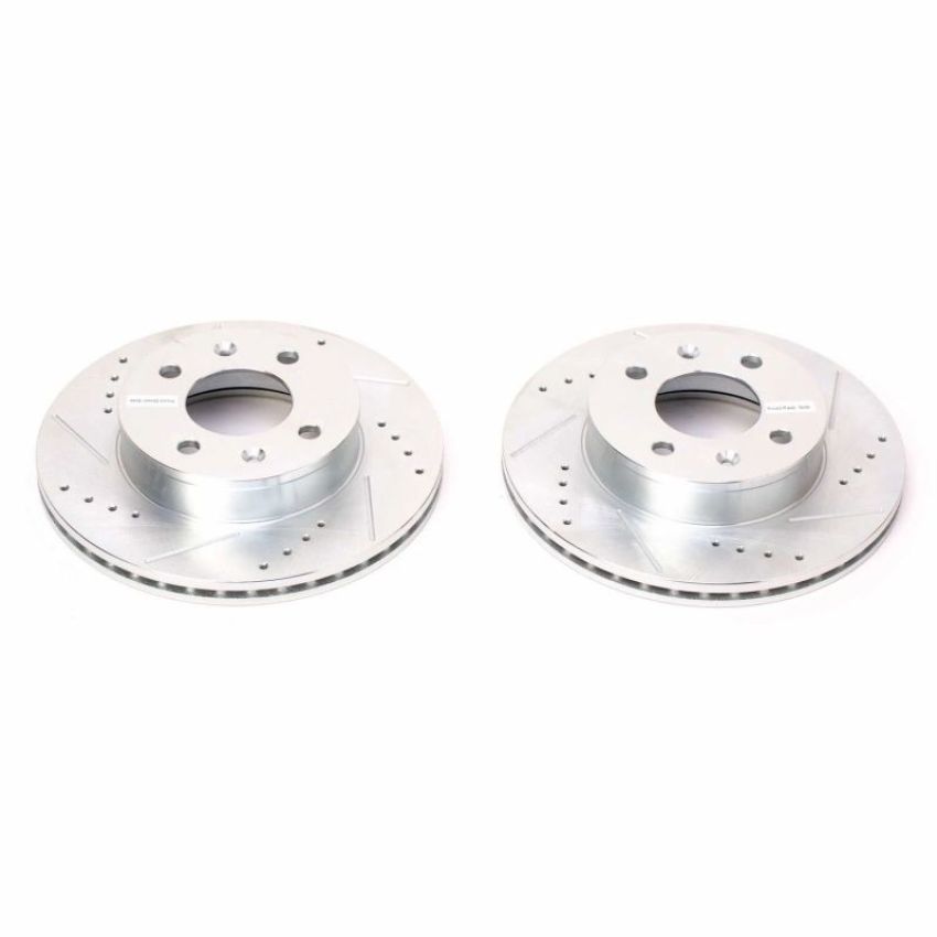 PowerStop JBR1160XPR PowerStop Evolution Performance Drilled, Slotted & Plated Brake Rotor Pair
