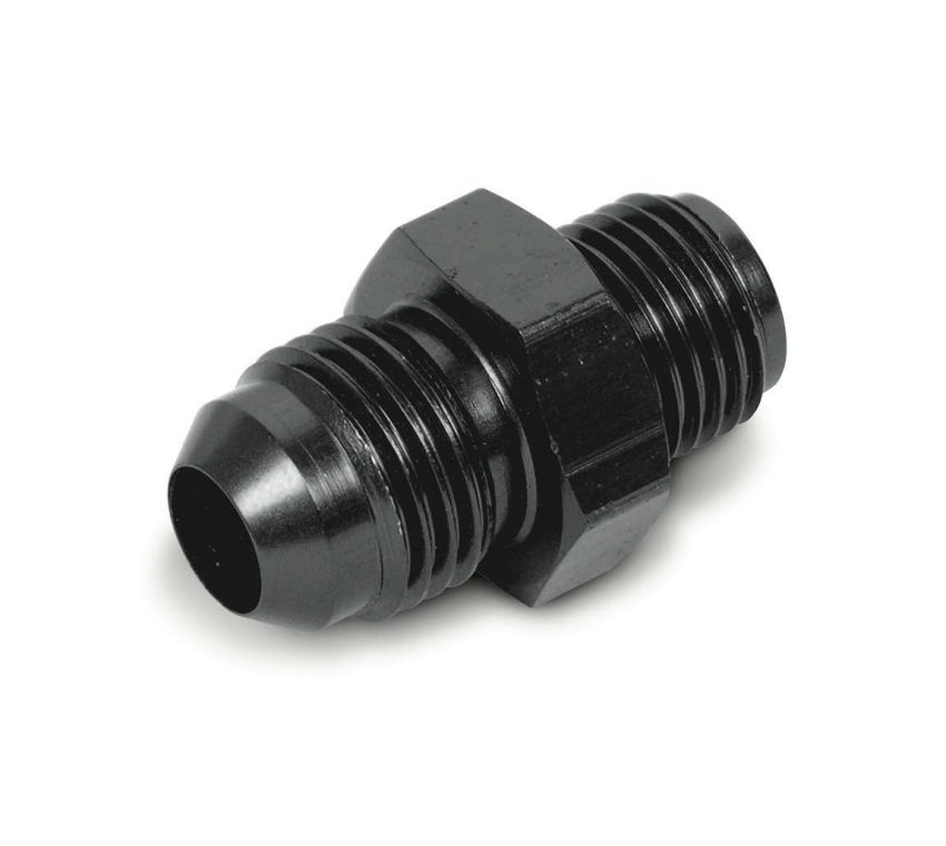 EARLS EARAT991946ERL 6an to 1/2-20 Fuel Pump Fitting - Black