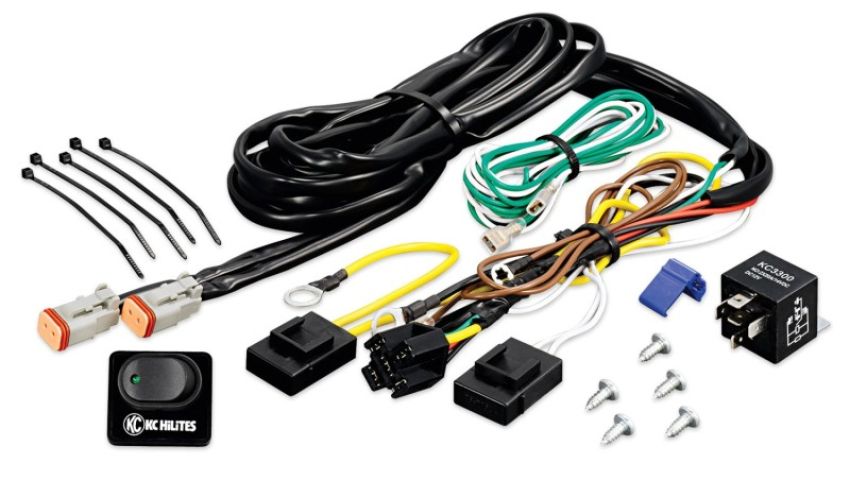 KC HiLiTES 6315 KC Wire Harness 40A Relay And Rocker Switch