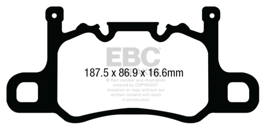EBC Brakes DP42207R Yellowstuff Street And Track Brake Pads