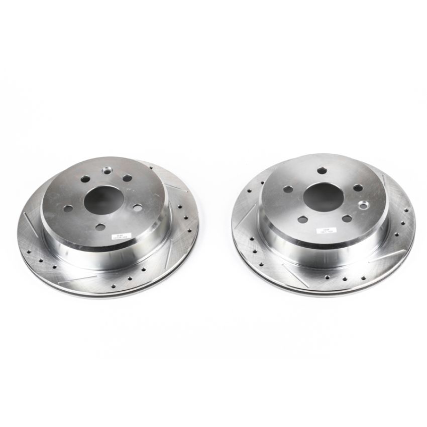 PowerStop JBR715XPR PowerStop Evolution Performance Drilled, Slotted & Plated Brake Rotor Pair