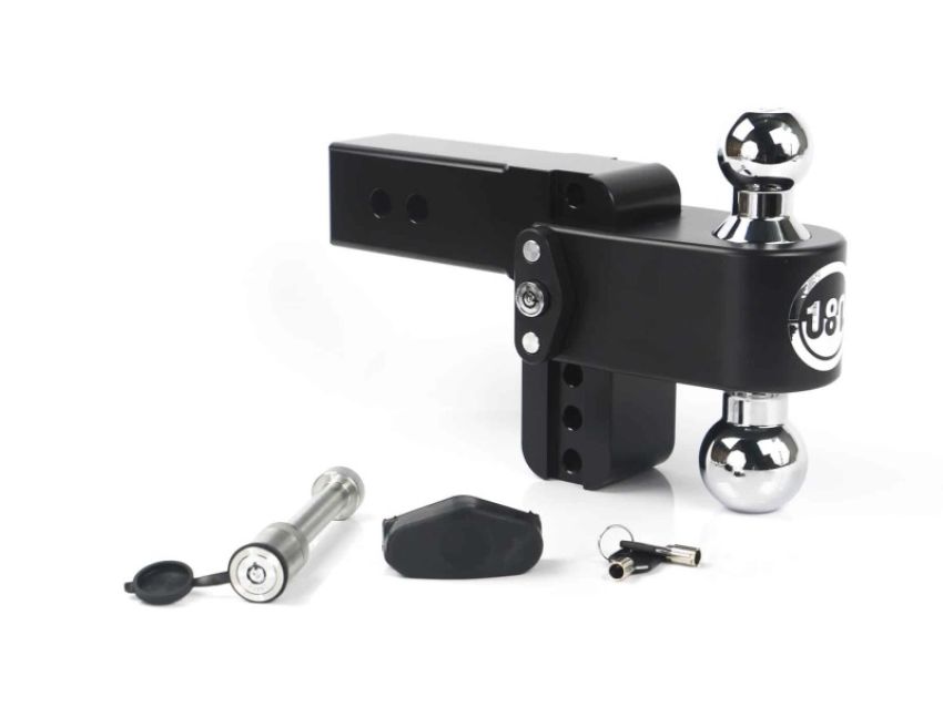 Weigh Safe CTB4-2.5-KA-CER-BLA 180 Hitch 4in Drop Hitch & 2.5in Shank (10K/18.5K GTWR) w/WS05 - Black Cerakote