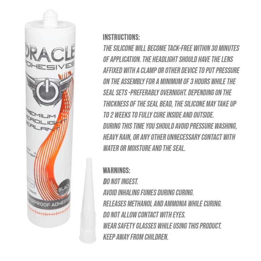 Oracle Lighting 2001-504 ORACLE Lighting Headlight Assembly Adhesive - 10 oz Tube