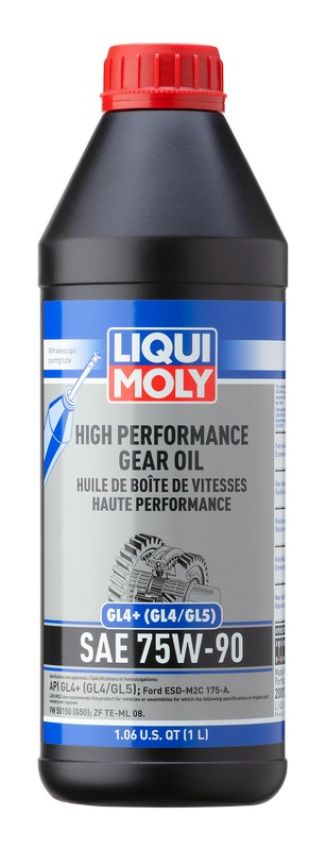 LIQUI MOLY 20012 High Performance Gear Oil (GL4+) SAE 75W-90