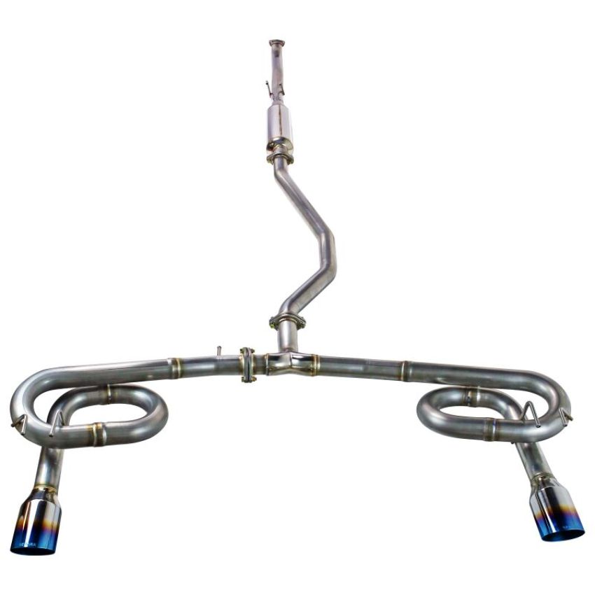 Remark RK-C2063H-11T 2022+ Honda Civic Sport Sedan (FE2) Catback Exhaust - Dual Burnt Stainless Steel Tips