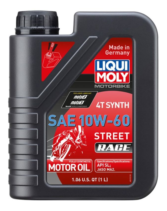 LIQUI MOLY 20070 Motorbike 4T Synth SAE 10W-60 Street Race