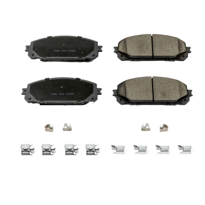 PowerStop 17-1709 PowerStop - Z17 Low-Dust Ceramic Brake Pads with Hardware