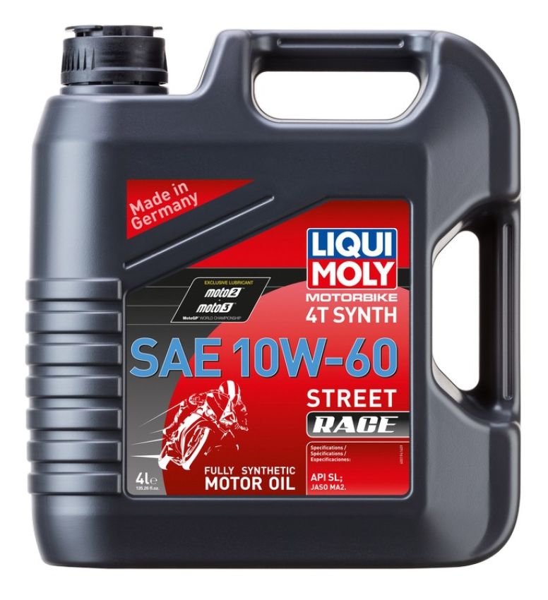 LIQUI MOLY 20072 Motorbike 4T Synth SAE 10W-60 Street Race