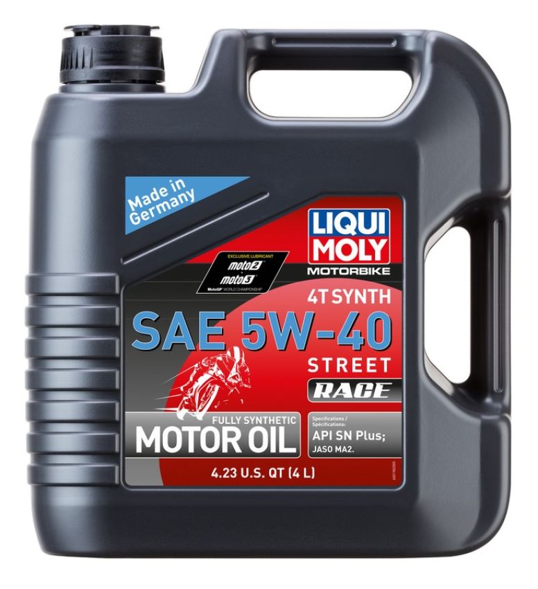LIQUI MOLY 20076 Motorbike 4T Synth 5W-40 Street Race