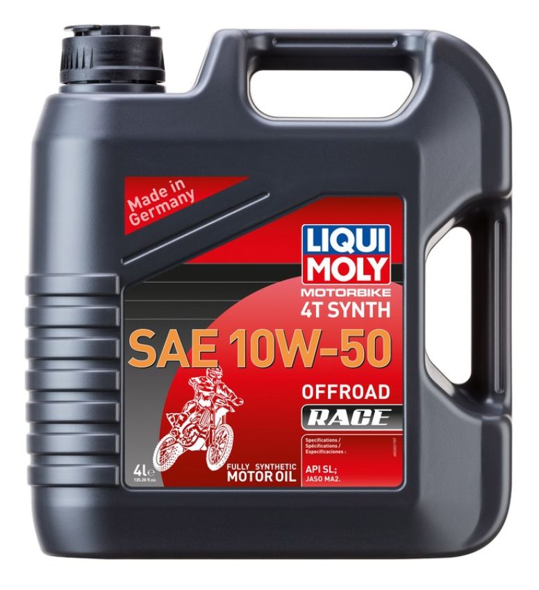 LIQUI MOLY 20080 Motorbike 4T Synth SAE 10W-50 Offroad Race