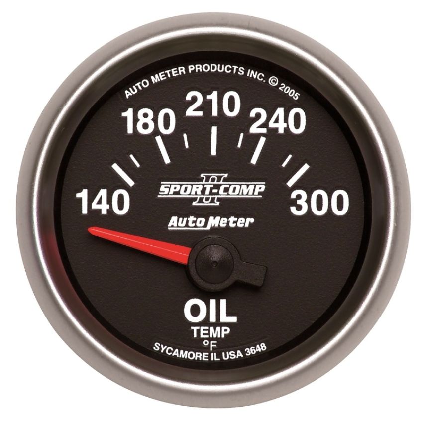 AutoMeter 3648 GAUGE, OIL TEMP, 2 1/16