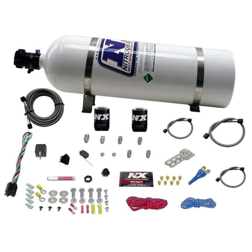Nitrous Express 20112-15 SHARK SHO 400 HP SINGLE NOZZLE SYSTEM WITH 15LB BOTTLE