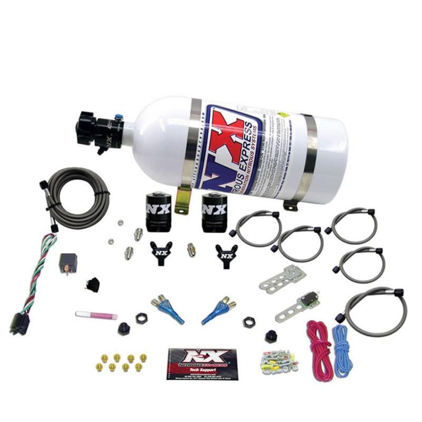 Nitrous Express 20115-10 FORD EFI DUAL NOZZLE (100-300HP) WITH 10LB BOTTLE