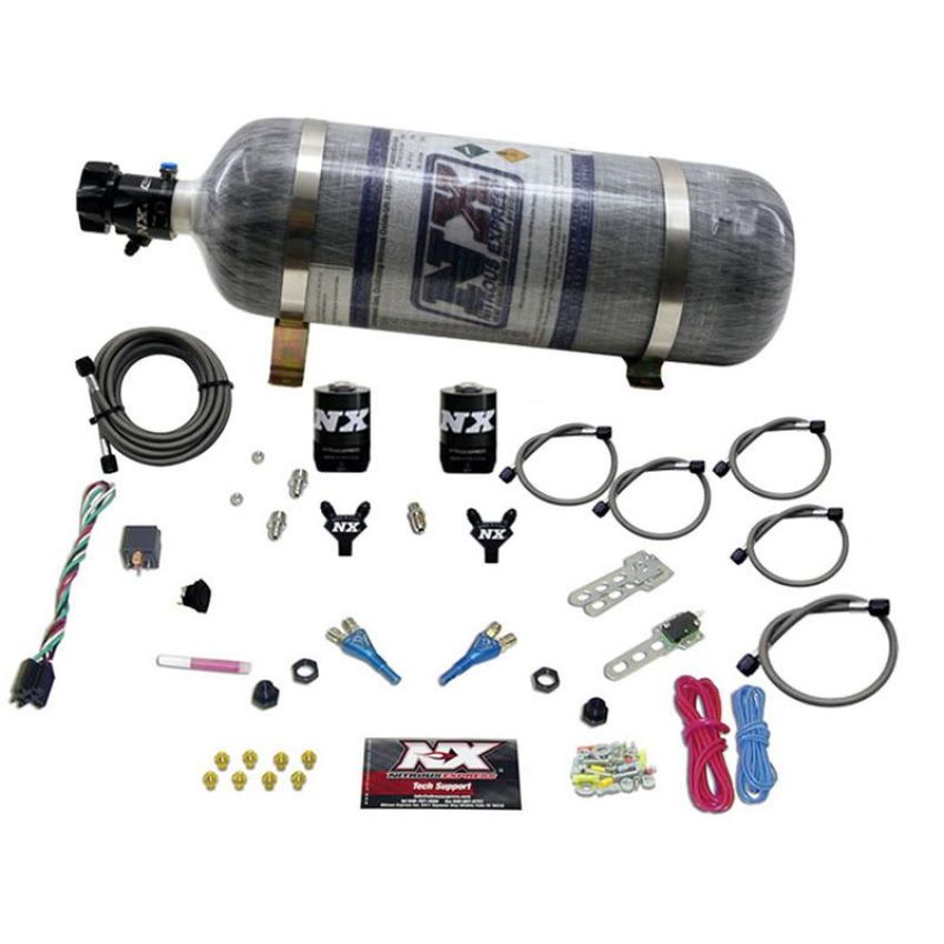 Nitrous Express 20115-12 FORD EFI DUAL NOZZLE (100-300HP) WITH COMPOSITE BOTTLE