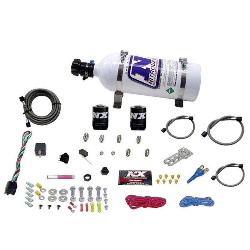 Nitrous Express 20118-05 GM EFI RACE (100-150-200-250HP) SINGLE NOZZLE WITH 5LB BOTTLE