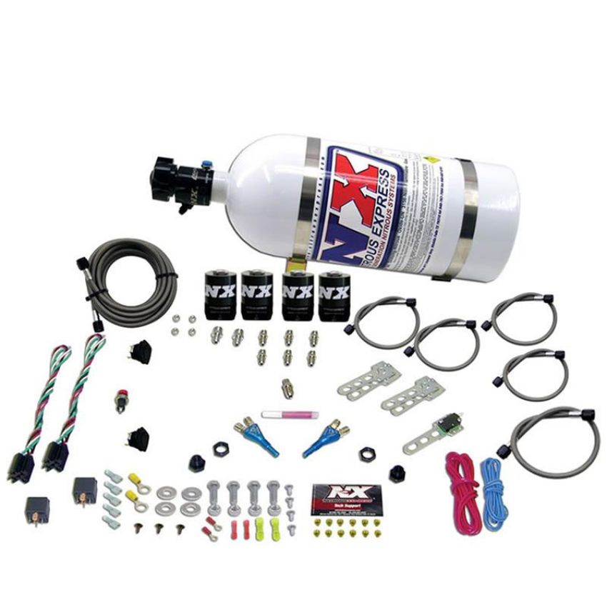 Nitrous Express 20124-10 FORD EFI DUAL STAGE (50-75-100-150HP X 2) WITH 10LB BOTTLE