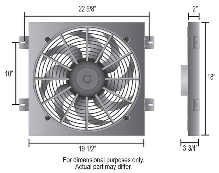 Derale 20161 Electric Fan Kit, Direct Fit