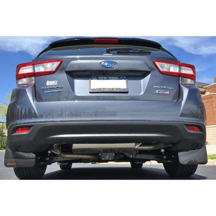 Rally Armor MF45-UR-BLK/GRY Black Mud Flap/Grey Logo