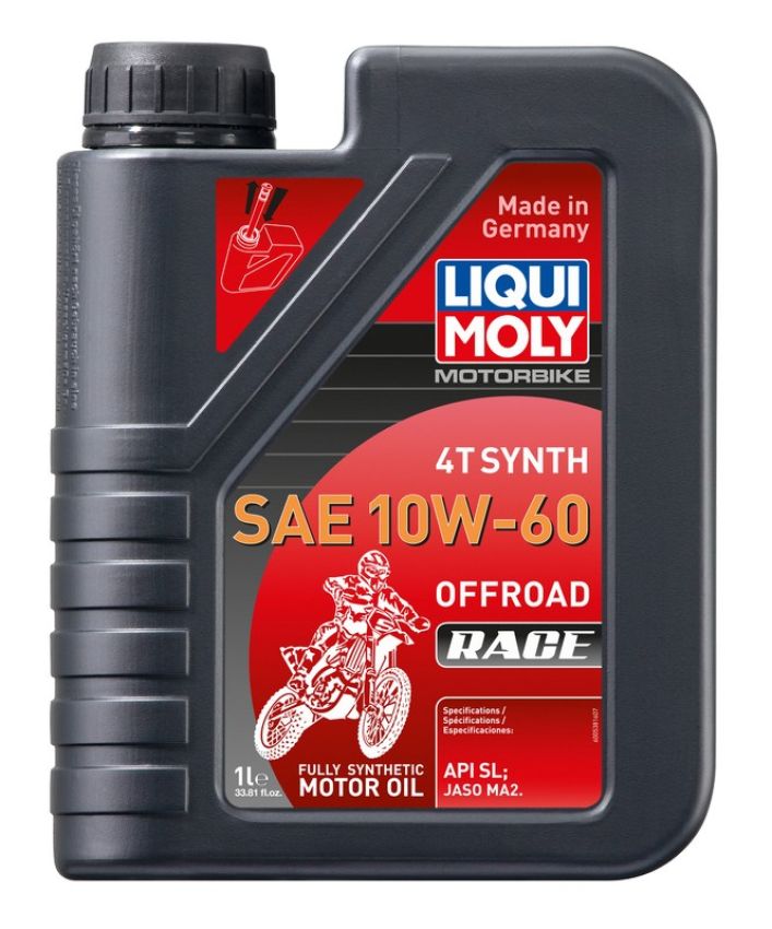 LIQUI MOLY 20186 Motorbike 4T Synth SAE 10W-60 Offroad Race