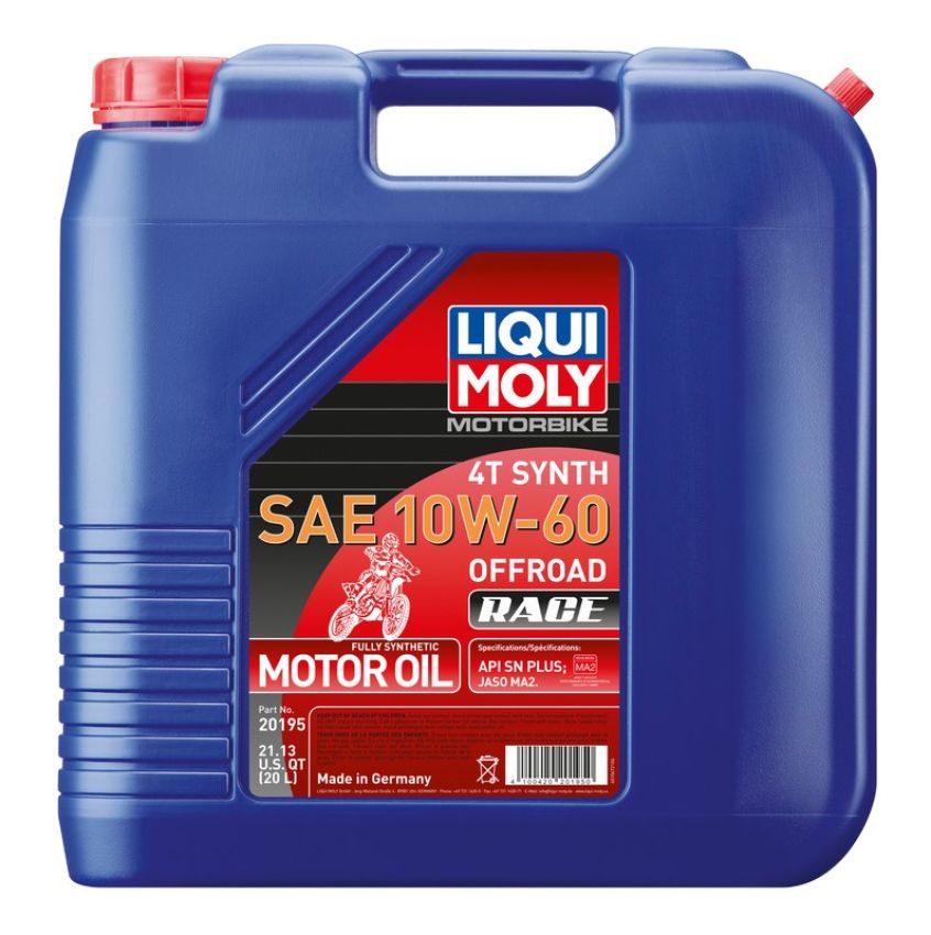 LIQUI MOLY 20195 Motorbike 4T Synth SAE 10W-60 Offroad Race