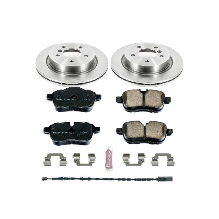 PowerStop KOE6419 OE Stock Replacement Low-Dust Ceramic Brake Pad and Rotor Kit