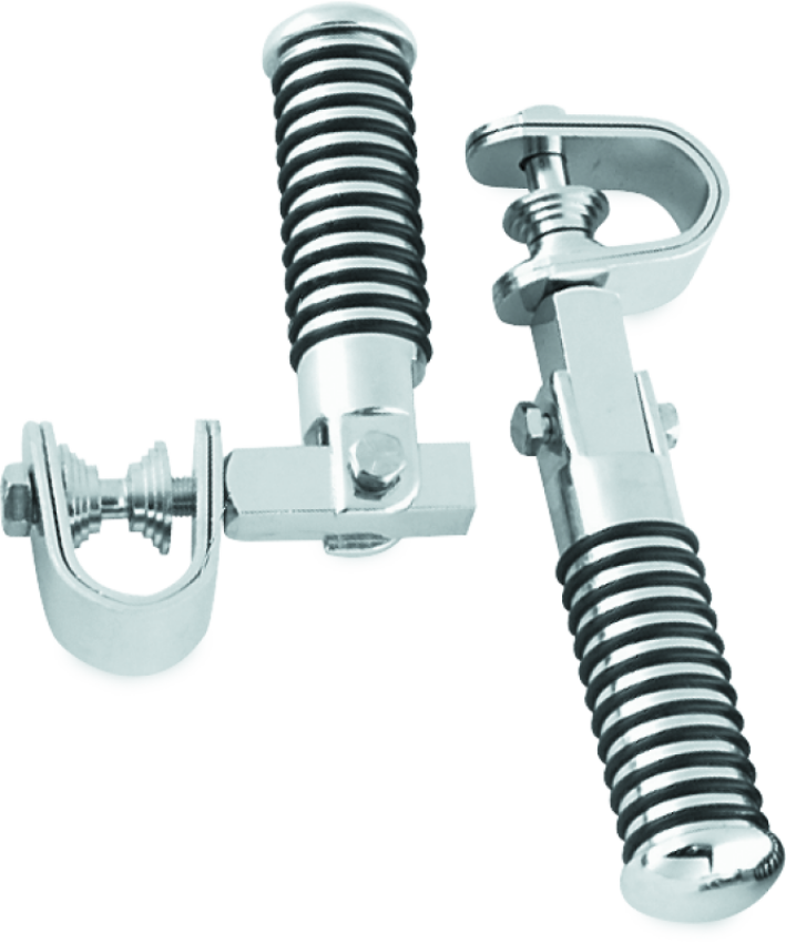 Bikers Choice 492614 Clamp On O Ring Peg Kit For 1 To 1 1/8 Inch Tube Universal Custom