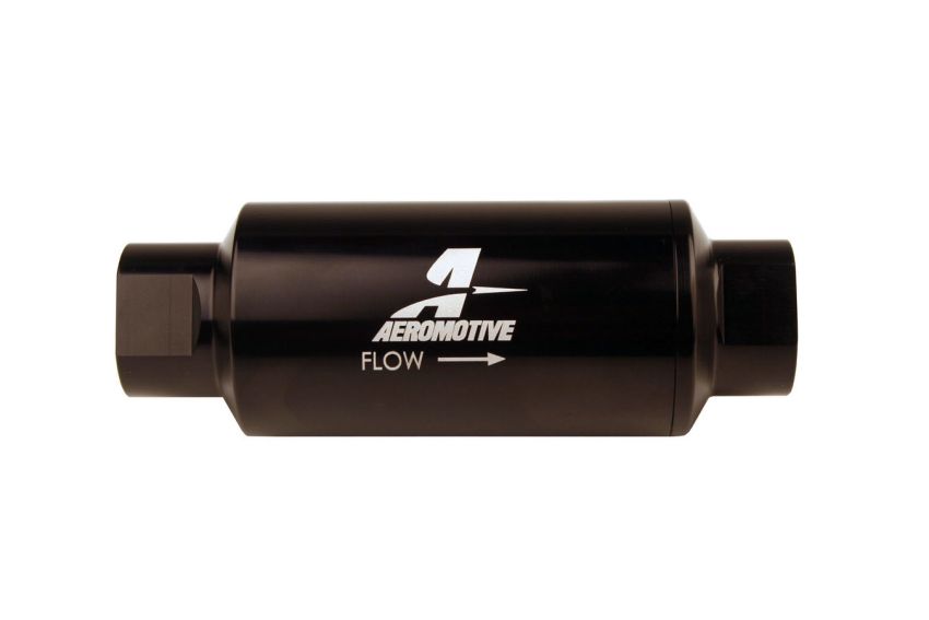 AEROMOTIVE AFS12350 #10-ORB Fuel Filter Inline 10 Mircon Black