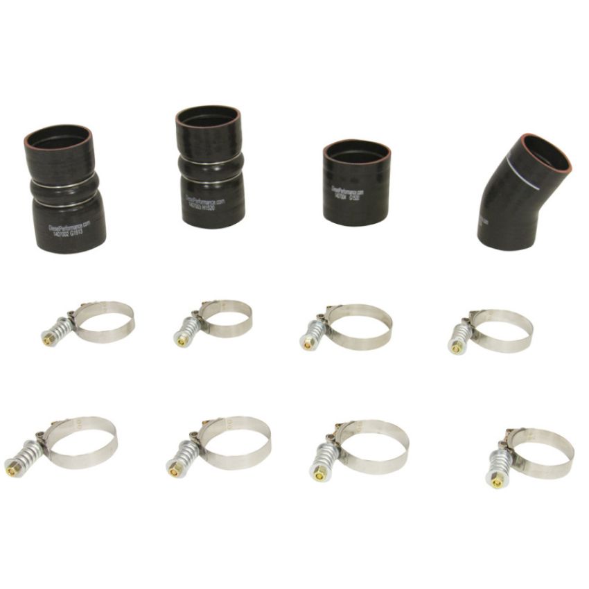 BD Diesel 1047035 BD 6.0L Powerstroke Intercooler Hose & Clamp Kit Ford 2003-2007