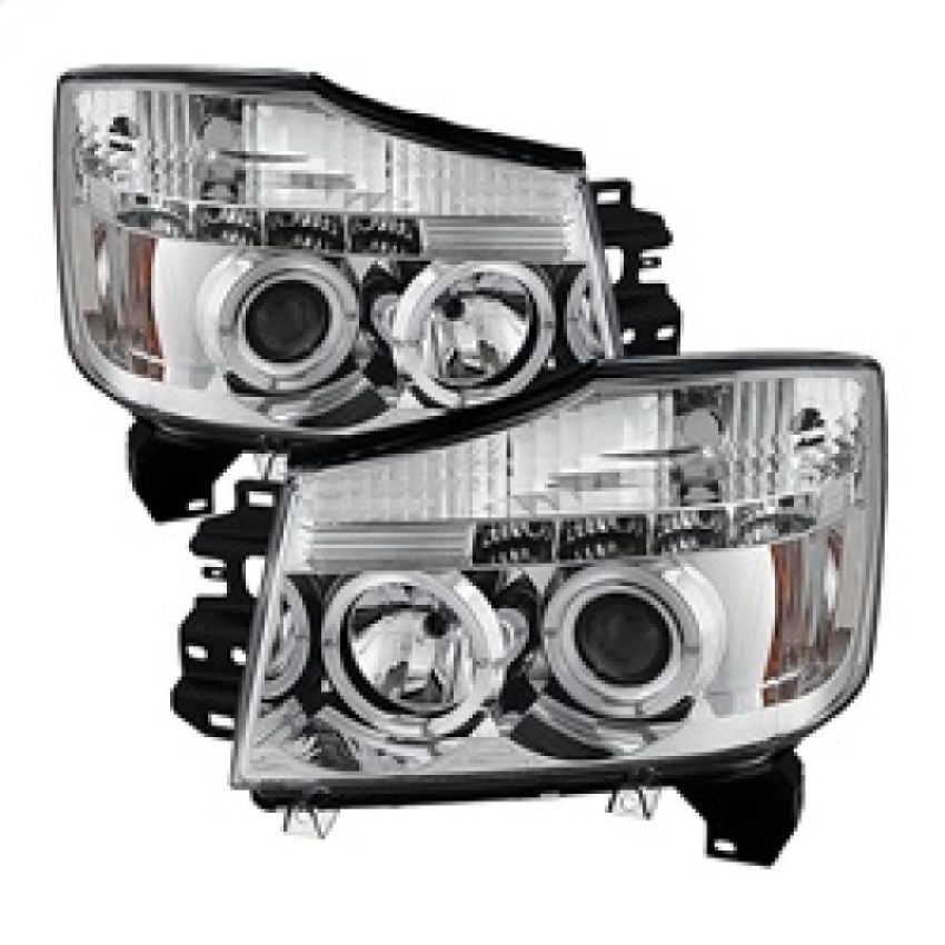 SPYDER 5011589 Projector Headlights - LED Halo - Chrome
