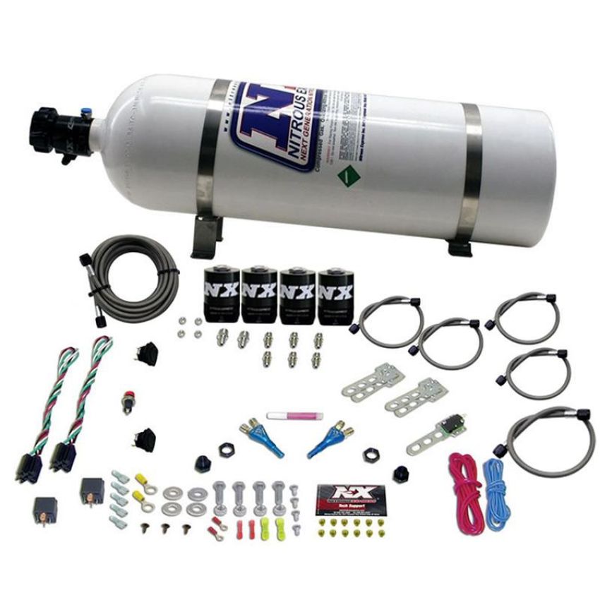 Nitrous Express 20324-15 DODGE EFI DUAL STAGE (50-75-100-150HP) X 2 WITH 15LB BOTTLE