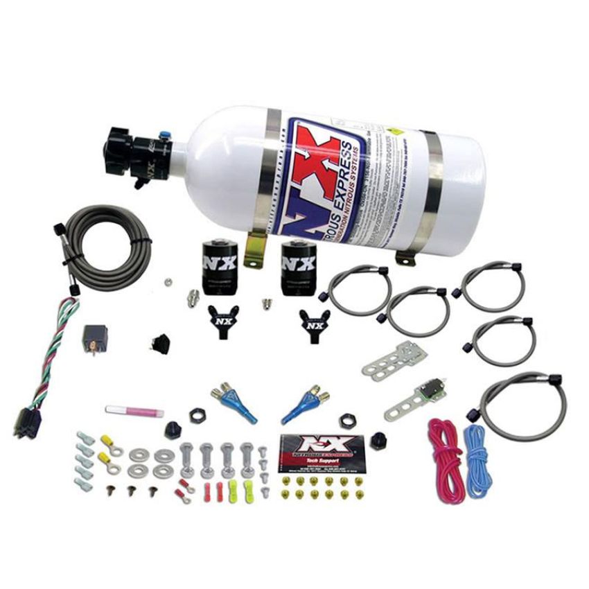 Nitrous Express 20325-10 DODGE VIPER EFI DUAL NOZZLE (100-300HP) WITH 10LB BOTTLE
